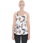 Hufflepuff Pattern Piece Up Tank Top