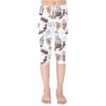 Hufflepuff Pattern Kids  Capri Leggings 