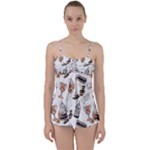 Hufflepuff Pattern Babydoll Tankini Set