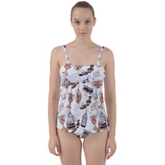 Twist Front Tankini Set 