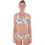 Hufflepuff Pattern Cross Back Hipster Bikini Set