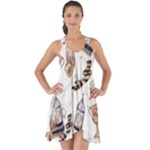 Hufflepuff Pattern Show Some Back Chiffon Dress