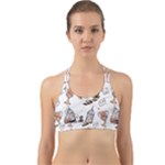 Hufflepuff Pattern Back Web Sports Bra