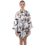 Hufflepuff Pattern Long Sleeve Kimono Robe
