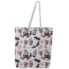 Full Print Rope Handle Tote (Large) 