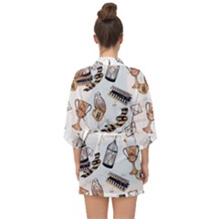 Half Sleeve Chiffon Kimono 