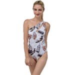 Hufflepuff Pattern To One Side Swimsuit