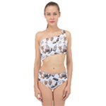 Hufflepuff Pattern Spliced Up Two Piece Swimsuit