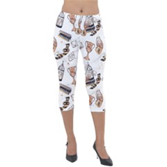 Lightweight Velour Capri Leggings  
