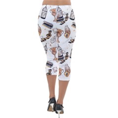 Lightweight Velour Capri Leggings  