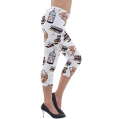 Lightweight Velour Capri Leggings  