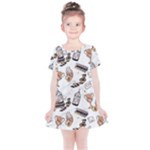 Hufflepuff Pattern Kids  Simple Cotton Dress