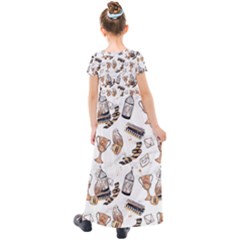 Kids  Short Sleeve Maxi Dress 