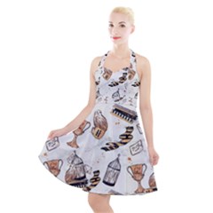 Halter Party Swing Dress  