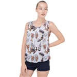Hufflepuff Pattern Bubble Hem Chiffon Tank Top