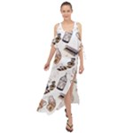 Hufflepuff Pattern Maxi Chiffon Cover Up Dress