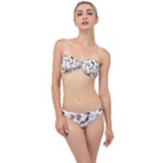 Hufflepuff Pattern Classic Bandeau Bikini Set