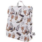 Hufflepuff Pattern Flap Top Backpack