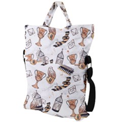 Fold Over Handle Tote Bag 