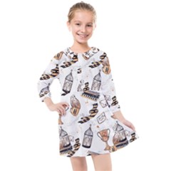Kids  Quarter Sleeve Shirt Dress 