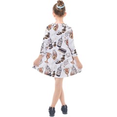 Kids  Quarter Sleeve Shirt Dress 
