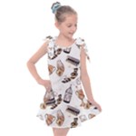 Hufflepuff Pattern Kids  Tie Up Tunic Dress