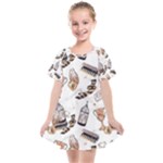 Hufflepuff Pattern Kids  Smock Dress