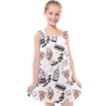 Hufflepuff Pattern Kids  Cross Back Dress