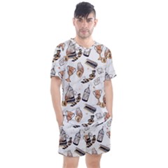 Men s Mesh T-Shirt and Shorts Set 
