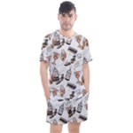 Hufflepuff Pattern Men s Mesh Tee and Shorts Set