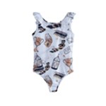 Hufflepuff Pattern Kids  Frill Swimsuit