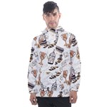Hufflepuff Pattern Men s Front Pocket Pullover Windbreaker