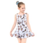 Hufflepuff Pattern Kids  Skater Dress Swimsuit