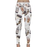 Hufflepuff Pattern Lightweight Velour Classic Yoga Leggings