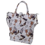Hufflepuff Pattern Buckle Top Tote Bag