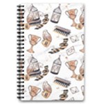Hufflepuff Pattern 5.5  x 8.5  Notebook