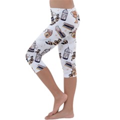 Kids  Lightweight Velour Capri Leggings  