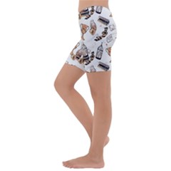 Kids  Lightweight Velour Capri Yoga Leggings 