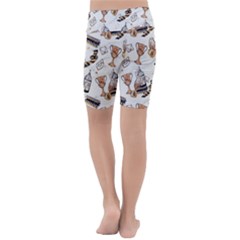 Kids  Lightweight Velour Cropped Yoga Leggings 