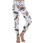 Hufflepuff Pattern Kids  Lightweight Velour Classic Yoga Leggings