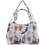 Hufflepuff Pattern Double Compartment Shoulder Bag
