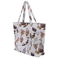 Zip Up Canvas Bag 