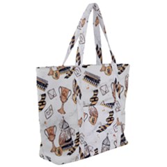 Zip Up Canvas Bag 