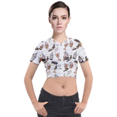 Short Sleeve Cropped Jacket 