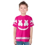 Marshmello DJ Unisex Kid s Custom Made T-Shirt Size 2 PINK Kids  Cotton Tee