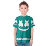 Marshmello DJ Unisex Kid s Custom Made T-Shirt TEAL Kids  Cotton Tee