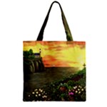 Eddie s Sunset Zipper Grocery Tote Bag