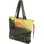 Eddie s Sunset Drawstring Tote Bag