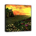 Eddie s Sunset  By Ave Hurley   Square (2) Eddie s Sunset By Ave Hurley   [stretched] Mini Canvas 6  x 6  (Stretched)