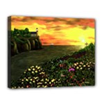 Eddie s Sunset  By Ave Hurley   Square (2) Eddie s Sunset By Ave Hurley   [stretched] Canvas 14  x 11  (Stretched)